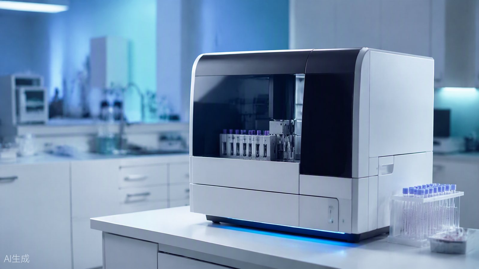 Laboratorio clínico moderno con analizador de hematología — LCientific